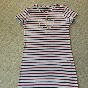 Girls Vineyard Vines Anchor Dress Size L (14)